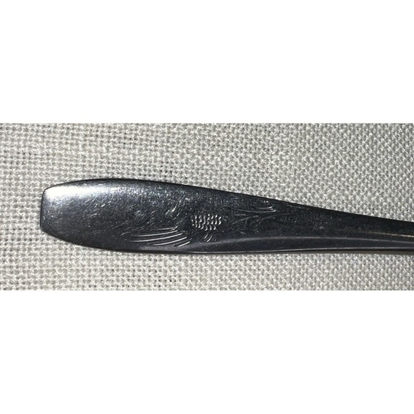 3 Vintage Stainless Spoons by Wallace PINEHURST PINECONE DESIGN MCM Eames Era - Picture 4 of 5